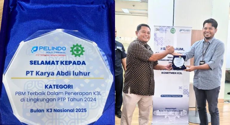 PT Karya Abdi Luhur meraih kategori PBM Terbaik dalam Penerapan K3L di Lingkungan PTP Tahun 2024